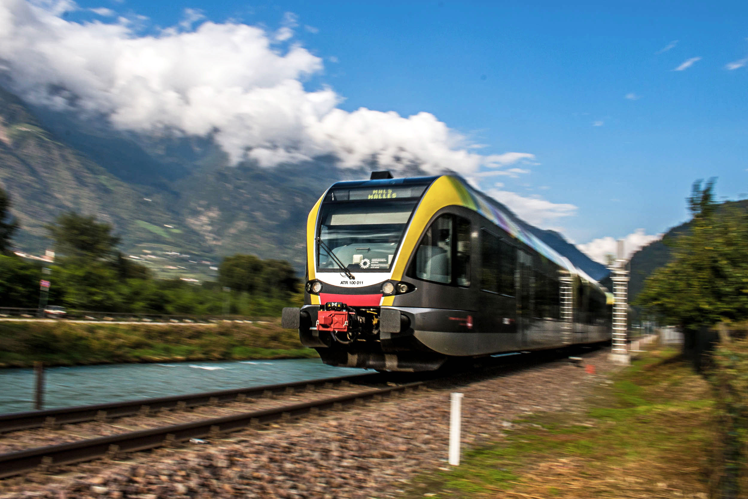 E' a disposizione il comodissimo treno che attraversa la Val Venosta