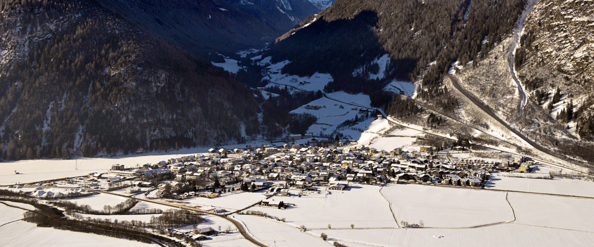 Molini di Tures Il villaggio Molini di Tures d'inverno