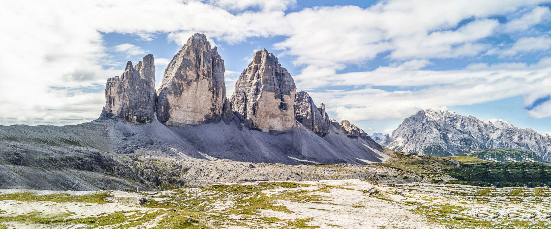 Tre Cime Le Tre Cime da nord