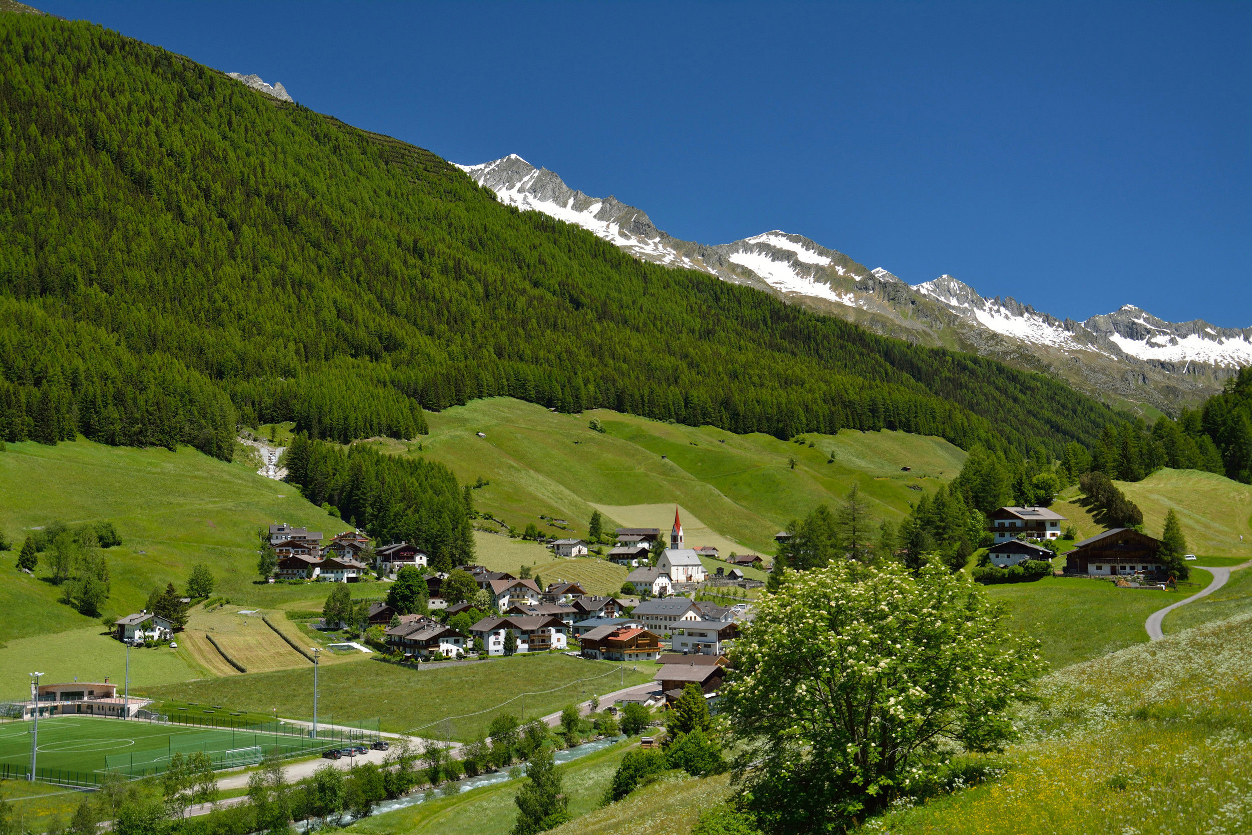 Il paese di Predoi in Valle Aurina