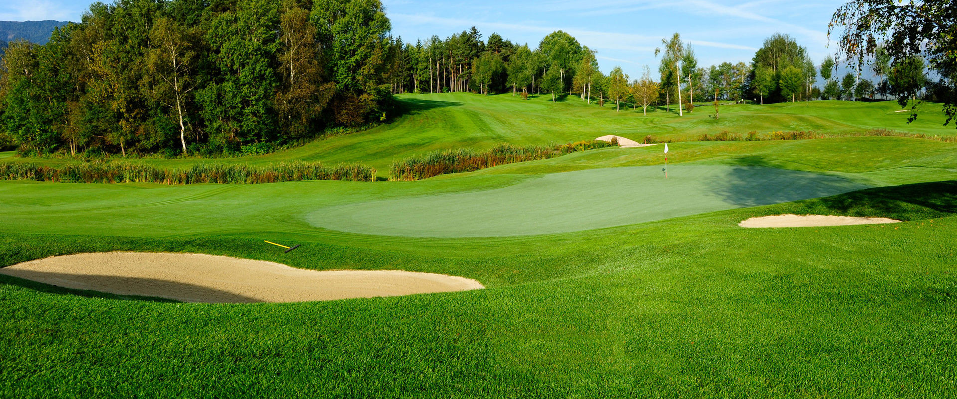 Golf Club Pustertal Vista sul campo da golf.