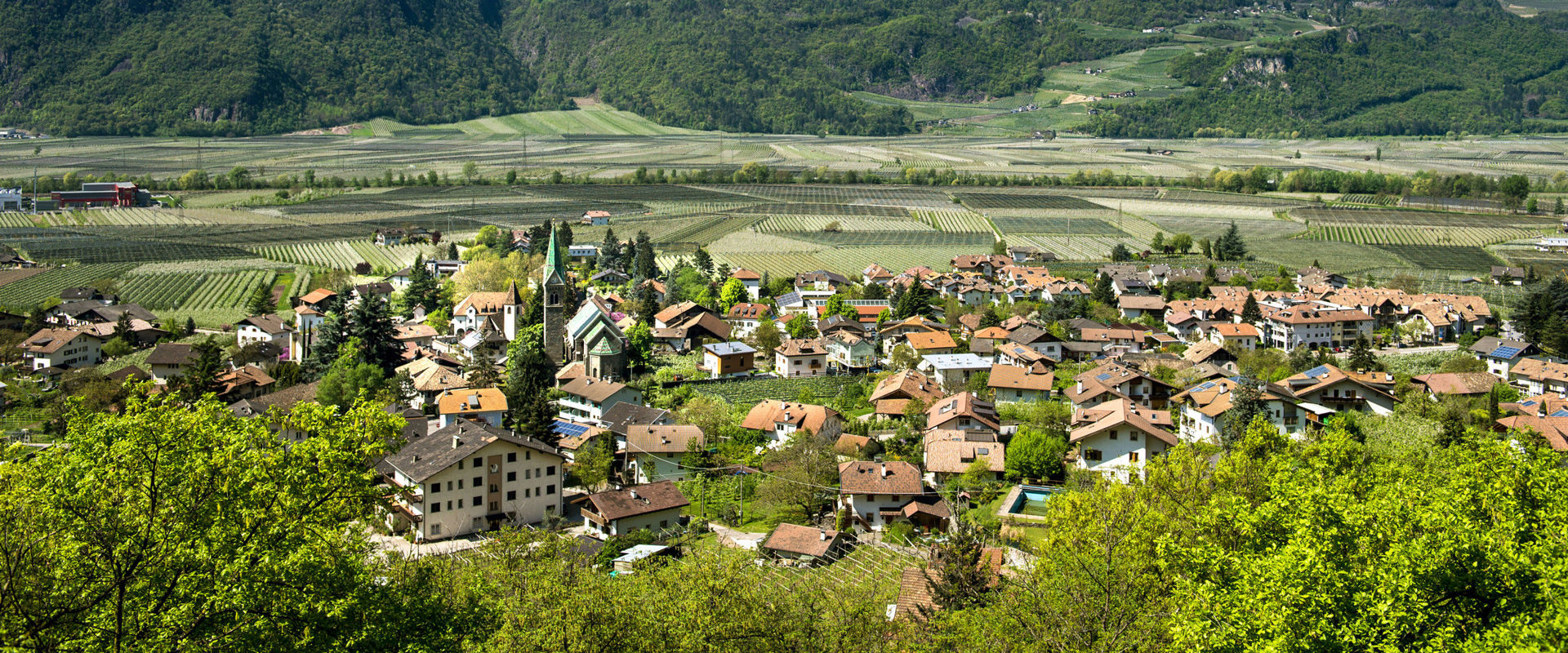 Gargazzone Vista su Gargazzone con il panorama montano che lo circonda