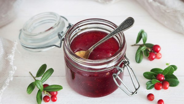 Marmellata di mirtilli rossi