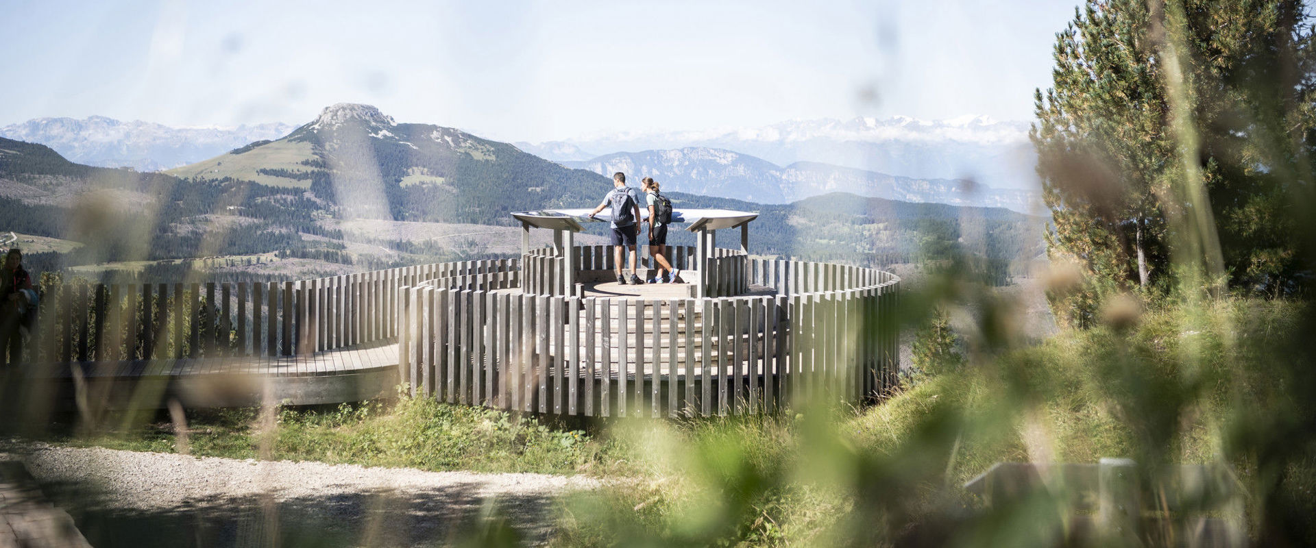 Obereggen Piattaforma panoramica nell'area escursionistica Obereggen