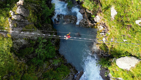 Con una guida alpina sulla via ferrata Ziel