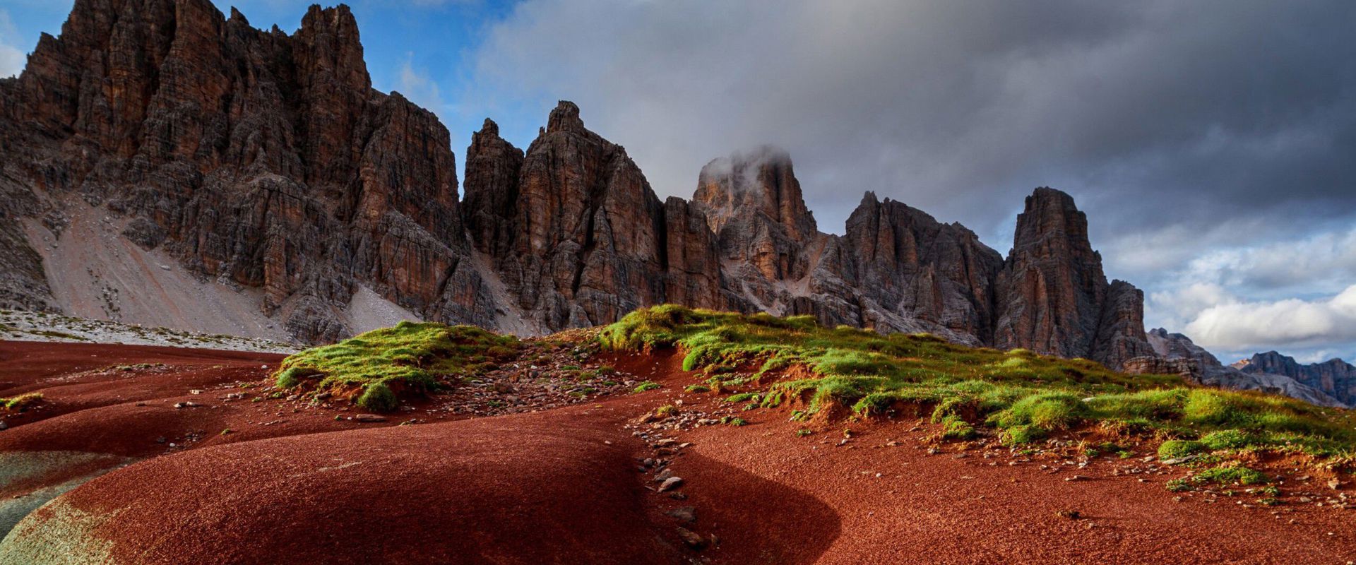 Le Dolomiti da una prospettiva insolita.