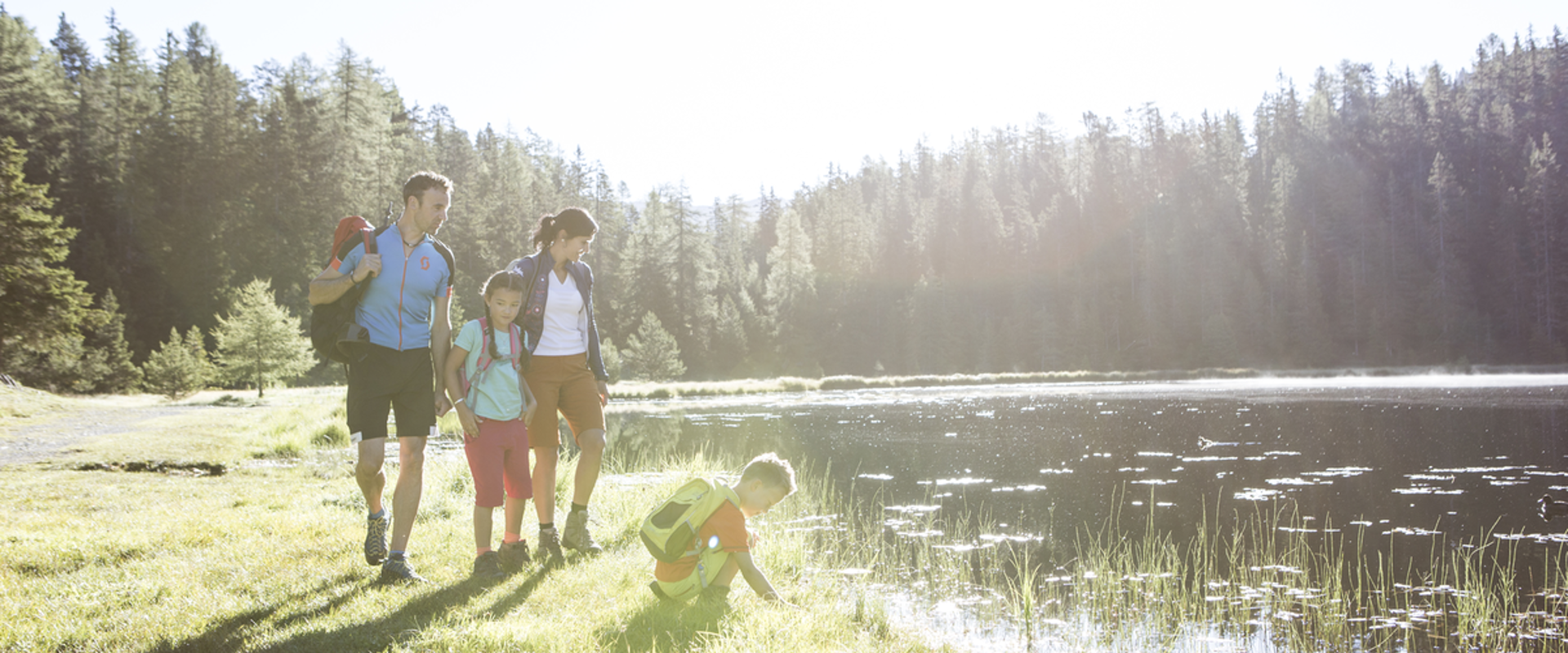 Escursioni con la famiglia al Lago Schwarzsee